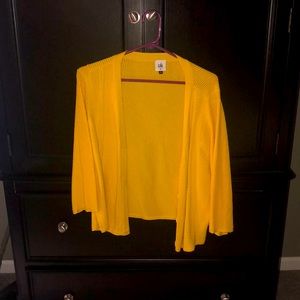 CABI,  yellow,  long sleeve, cardigan